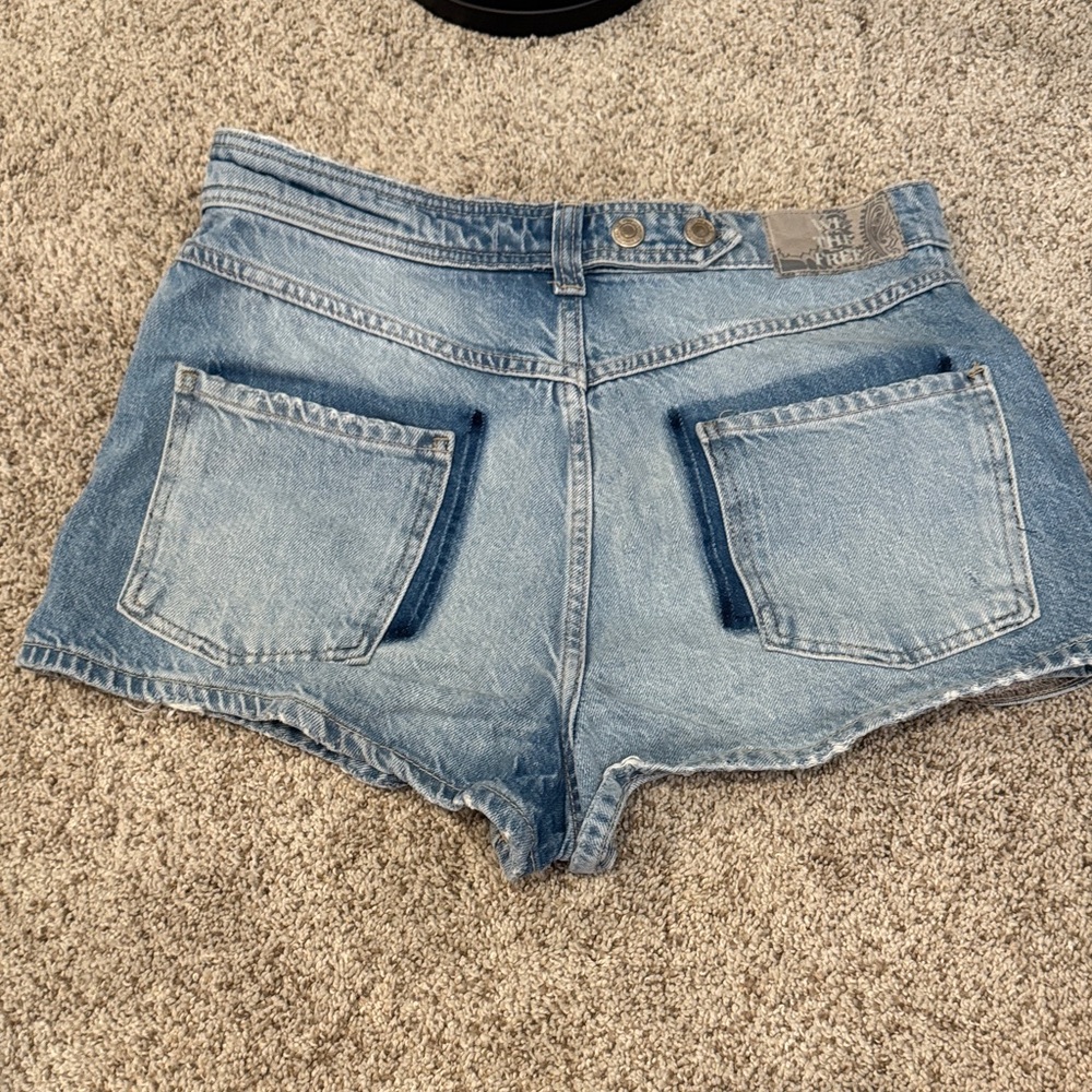 FREE PEOPLE X REVOLVE MAXINE DENIM SKORT size 28 - Picture 7 of 7